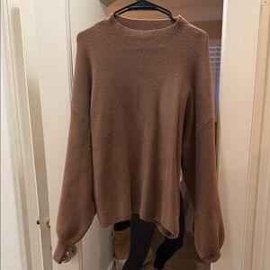 Vici Warm Tan Crew Neck Sweater